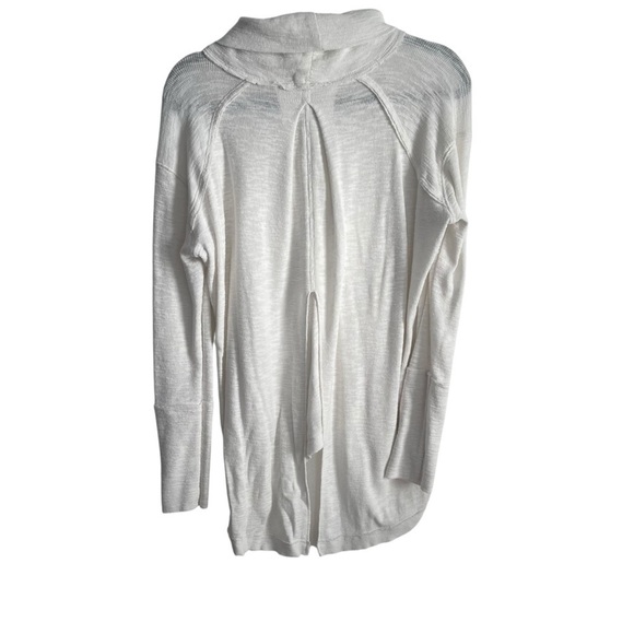 Free People |We The Free Women’s Medium White Split Back Cowl Neck Tunic - Picture 5 of 16